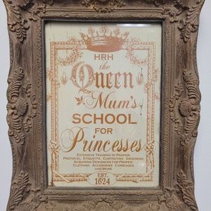 Queen Mom's School for Princesses Framed Print